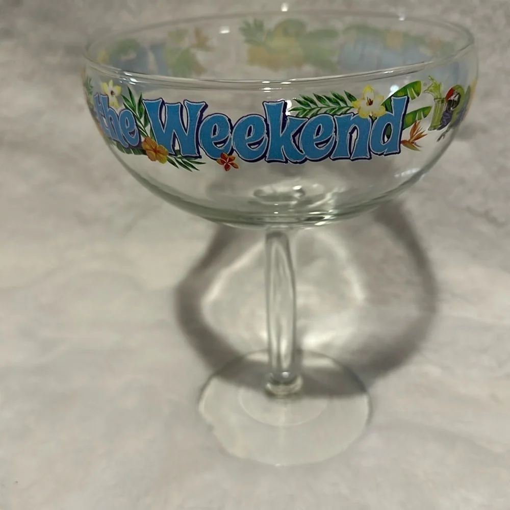 Margaritaville Margarita Glass Livin’ for the weekend